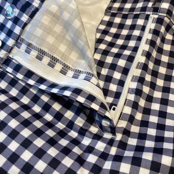 NY&C Modern Fit Bermuda Short, checkered/gingham blue, SZ 12 - Picture 4 of 4